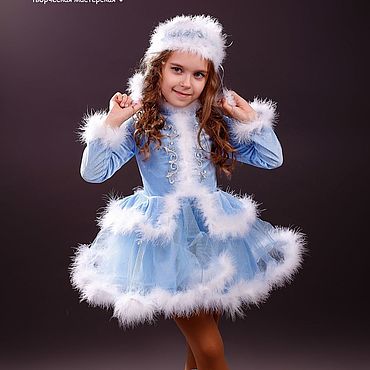 Новогодний костюм Снегурочки для девочки своими руками: выкройки и фото :: SYL.ru