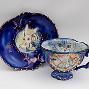 Посуда handmade. Livemaster - original item teacups: Alice in Wonderland. Handmade.