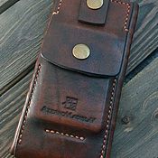 Сумки и аксессуары handmade. Livemaster - original item Holster case for smartphone. Handmade.