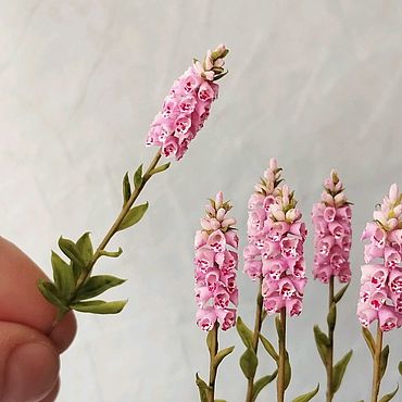 Куклы и игрушки ручной работы. Ярмарка Мастеров - ручная работа Миниатюра 1:12 Наперстянка на проволке.. Handmade.
