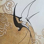 Составная картина "Орхидея - Прекрасные бабочки крылья"