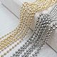 Заказать Цепь Шарики 3 мм Позолота, Цз062, 20 см. iva_crystals. Ярмарка Мастеров. . Цепочки Фото №3