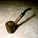 Smoking pipe, Cup - white, bowl - walnut crust mouthpiece - acrylic. Tobacco pipe. Galib. Online shopping on My Livemaster.  Фото №2
