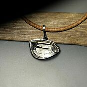Украшения handmade. Livemaster - original item Pendant: “ Moby-Dick” pendant with circumpolar quartz. Handmade.