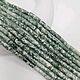 Трубочки моховой агат 14х4 мм, нить. Бусины. More beads. Интернет-магазин Ярмарка Мастеров.  Фото №2