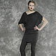 Dress dark grey suede and knit leggings. Dresses. Voielle. Online shopping on My Livemaster.  Фото №2