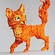 Фигурка "рыжий кот" (рыжая кошка, апельсиновая кошка). Мягкие игрушки. Светлана Хитрово (scir). Ярмарка Мастеров.  Фото №4