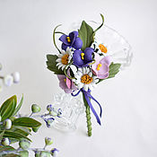 Украшения handmade. Livemaster - original item Brooch Bouquet flowers. Handmade.