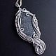  Серебряный гематит, кулон wire wrap. Пасхальные сувениры. Украшения WIRE WRAP Медная магия. Интернет-магазин Ярмарка Мастеров.  Фото №2