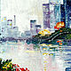 Order Painting City interior cityscape on canvas 50h70 in oil. Lana Zaitceva. Livemaster. . Pictures Фото №3