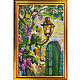 Painting green door 'Magic world' southern city. Pictures. irina-churina (irina-churina). Online shopping on My Livemaster.  Фото №2