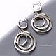 Earrings water Circles smaller-round stylish earrings for every day