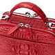 Сумка женская из кожи крокодила IMA0707R1. Классическая сумка. CrocShop товары из экзотической кожи. Ярмарка Мастеров.  Фото №5