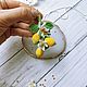 Кулон Лимоны, Кулон с лимонами, Подвеска лимон, Lemon necklace, Кулон, Москва,  Фото №1