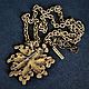 Order Necklace, brooch-pendant with chain Oscar de la Renta USA starfish. Lesica. Livemaster. . Vintage necklace Фото №3