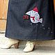 Falda larga de mezclilla de lana caliente. Skirts. CreativChik by Anna Krapivina (Creativchik). Ярмарка Мастеров.  Фото №5