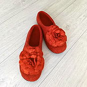 Обувь ручной работы handmade. Livemaster - original item Felted women`s Slippers. Handmade.