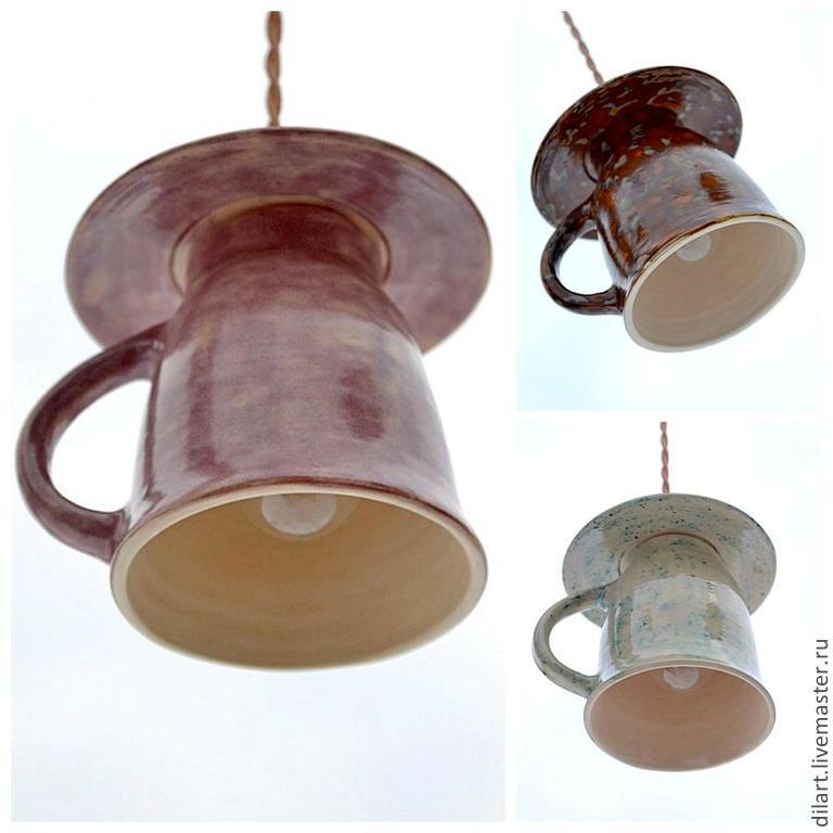 Керамическая люстра потолочная для кухни Чайная Чашка в интернет .