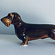 New Dachshund Wire-Haired Faience. Figurines. Porcelain story. Online shopping on My Livemaster.  Фото №2