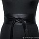 Заказать Кожаный пояс кушак черный Black Basic. Lanita Design. Ярмарка Мастеров. . Пояса Фото №3
