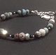 Silver bracelet from larimar and spinel. Bead bracelet. Ludmila-Stones (Ludmila-Stones). My Livemaster. Фото №5