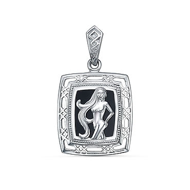 Украшения ручной работы. Ярмарка Мастеров - ручная работа Подвеска Мужская знак зодиака Дева, Артикул П-51, серебро 925 пробы. Handmade.