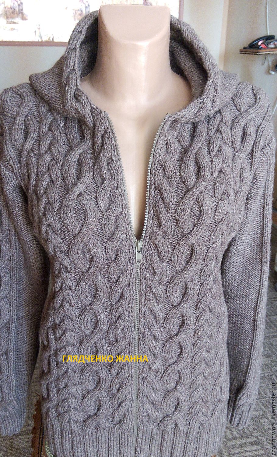 Кофта с капюшоном. в интернет-магазине на Ярмарке Мастеров | Кофты ...