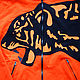 Tiger hoodie, original men's orange hoodie. Sweatshirts for men. Lara (EnigmaStyle). Online shopping on My Livemaster.  Фото №2