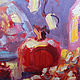 Oil painting 'Pomegranate evening', 50-50 cm. Pictures. Zhanne Shepetova. My Livemaster. Фото №4