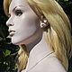 Серьги-пусеты Голубая мечта. Серьги-пусеты. Jewelry fashion. Ярмарка Мастеров.  Фото №13