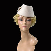 Аксессуары handmade. Livemaster - original item White cap cap. Handmade.
