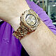 Gold watch 'Dzes' with inlaid diamonds and wood. Watches. Jewelry Laboratory Alter Ego. My Livemaster. Фото №6