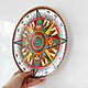 Decorative plate 'Centuries-old Compass' hand-painted. Plates. Art by Tanya Shest. Online shopping on My Livemaster.  Фото №2