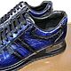 Sneakers made of crocodile skin, in dark blue, unisex model. Sneakers. SHOES&BAGS. My Livemaster. Фото №5
