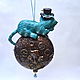 'El gato de Cheshire y el juguete del árbol de Navidad a través del espejo. Miniature figurines. yanina_76@mail.ru (Jhenka). Online shopping on My Livemaster.  Фото №2