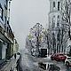 Акварель Почти зима. Картины. Маришкины картинки. Ярмарка Мастеров.  Фото №4