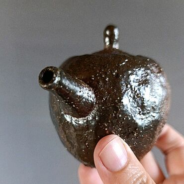 Посуда ручной работы. Ярмарка Мастеров - ручная работа Чайничек ШОКОЛАД. Handmade.