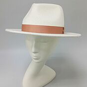 Аксессуары handmade. Livemaster - original item Fedora pointy-nosed felt hat. Color milk. Handmade.