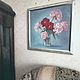 Order Oil painting in a frame Still life with peonies. Verana-art. Livemaster. . Pictures Фото №3