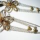 Серьги длинные биколор. Серьги классические. Украшения с натуральными камнями (naturalshine). Ярмарка Мастеров.  Фото №6