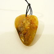 Украшения handmade. Livemaster - original item Pendant: amber with a crust K-769. Handmade.