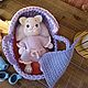 Заказать Кошечка с люлькой и одеждой. Игровой набор для девочки. Виктория. Ярмарка Мастеров. . Мягкие игрушки Фото №3
