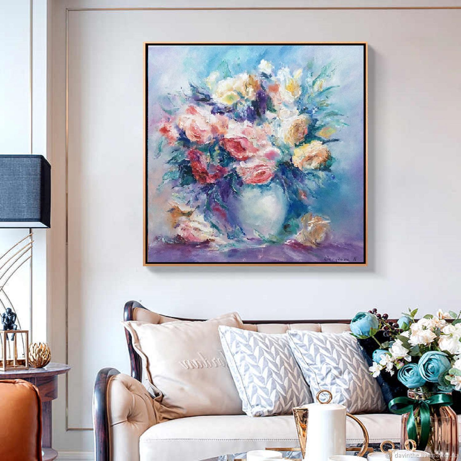 Modern painting-Delicate bouquet-oil Paintings, Pictures, Athens,  Фото №1