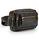 Leather belt bag 'Gideon' (brown), Waist Bag, St. Petersburg,  Фото №1