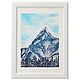 Watercolor snow mountain. Pictures. artwatercolor. Online shopping on My Livemaster.  Фото №2