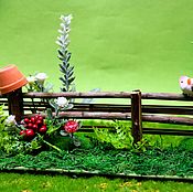 Скамейка для кукольного сада