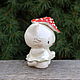  Kitty in the 'Fly Agaric' hat'. Figurine. Mila. My Livemaster. Фото №4