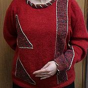 openwork knitted sweater