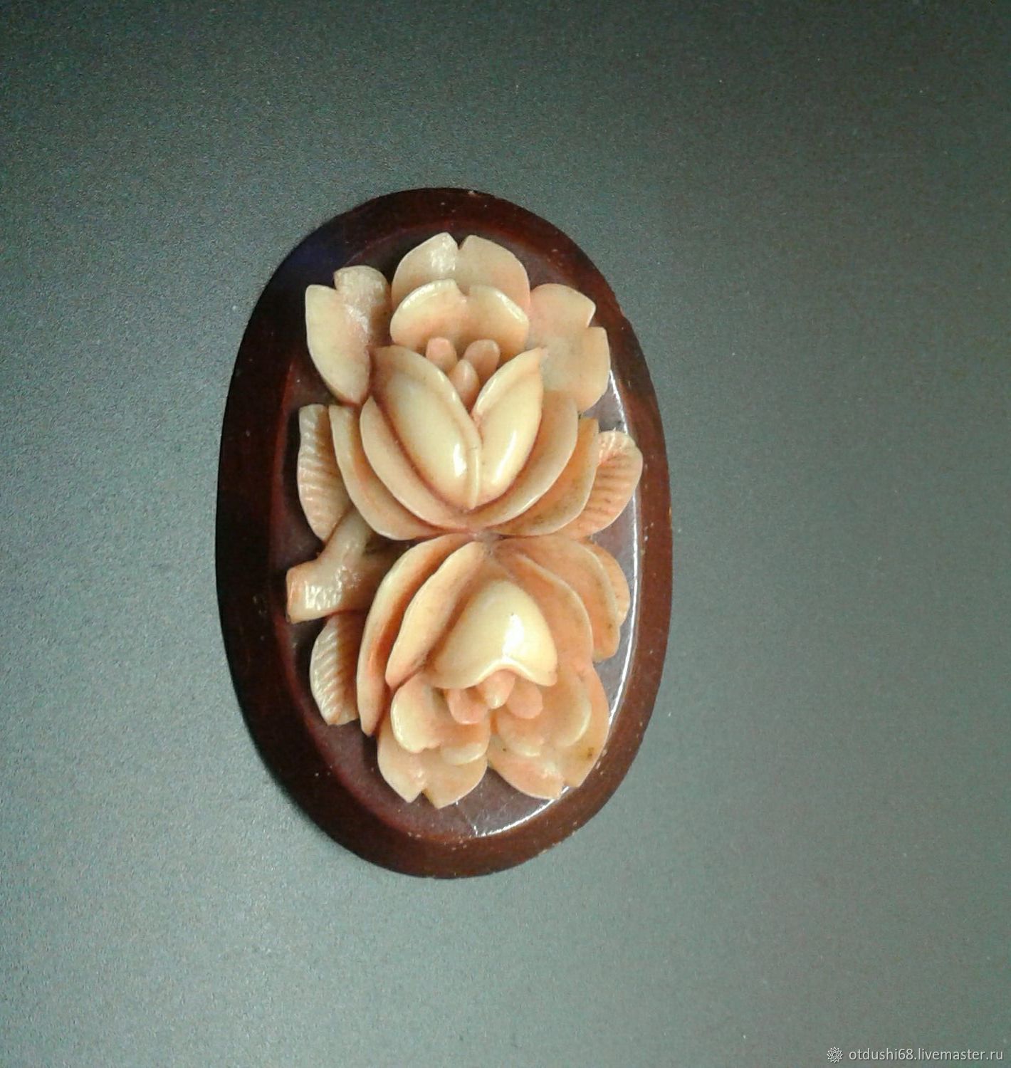 Винтаж: Винтажная брошь из резного целлулоида,.1930-е-1940-е годы ...