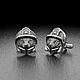 Запонки Кот Пожарный. Запонки. AlexFox Jewelry. Интернет-магазин Ярмарка Мастеров.  Фото №2